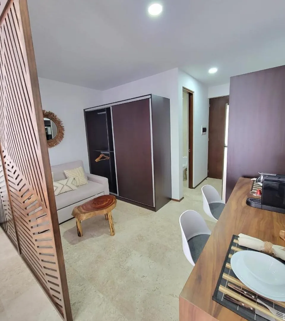 Condo Terra & Mare En El Corazon De Tulum Lägenhet